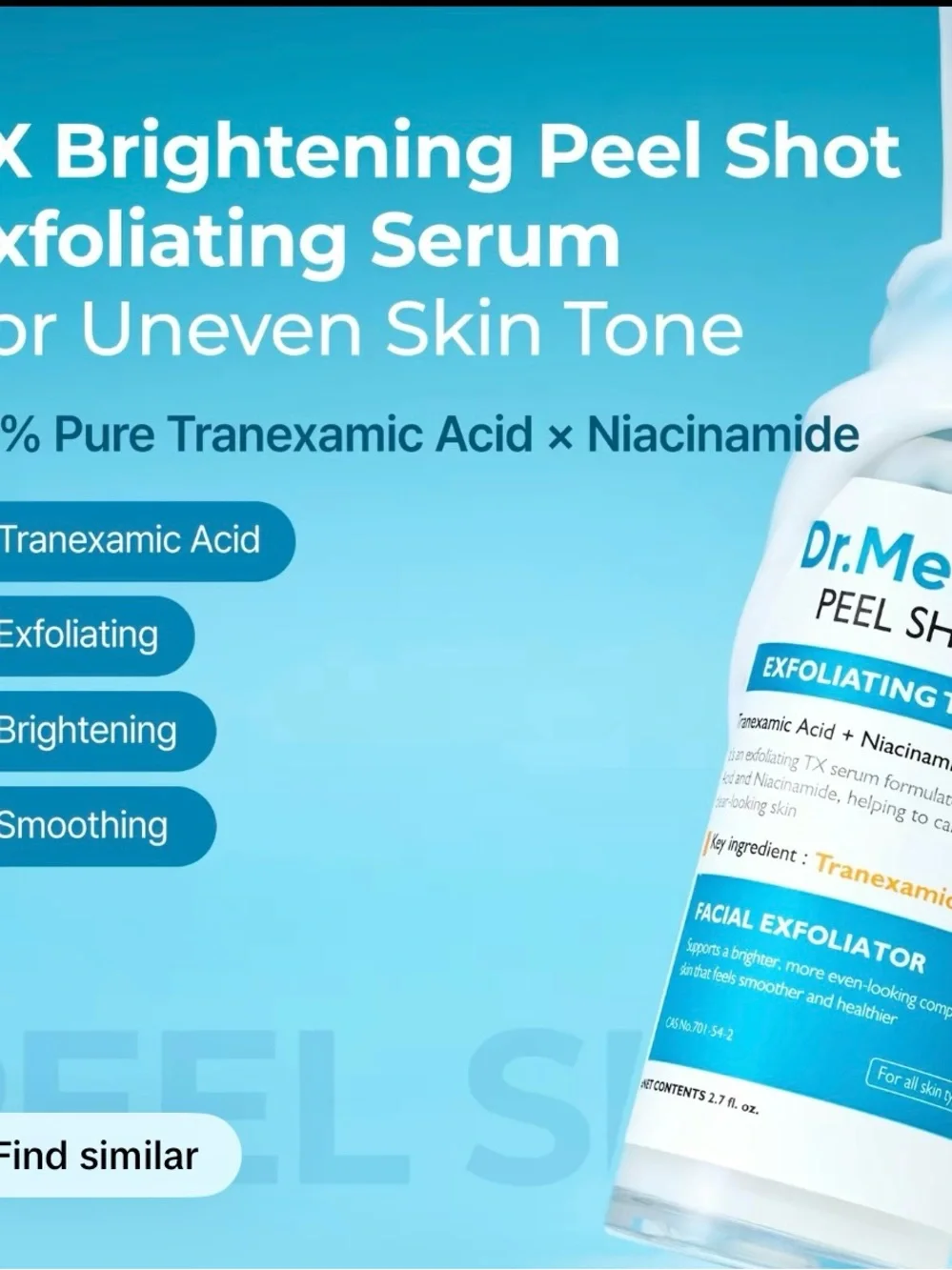 Peel Shot Exfoliating TX-Serum – Blue & White Facial Peel